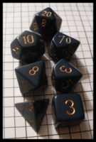 Dice : Dice - Dice Sets - Chessex Opaque Dusty Blue w Copper Nums - Ebay June 2010